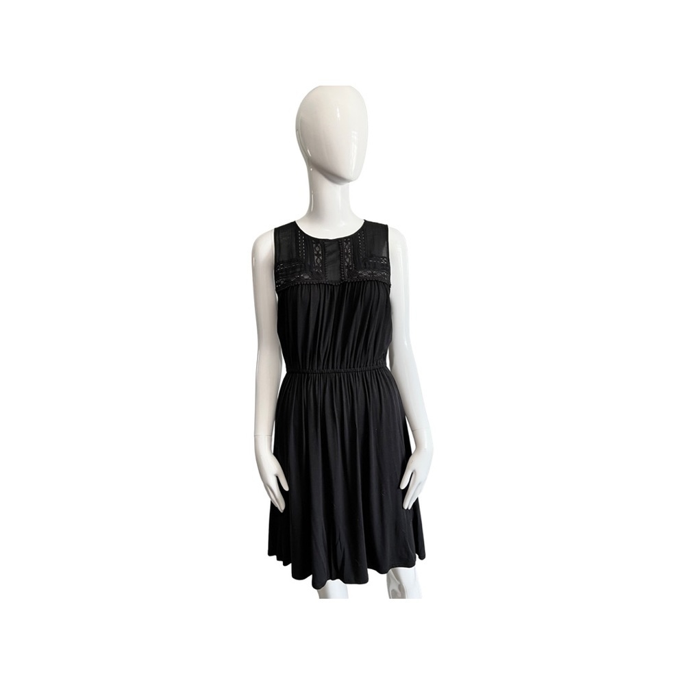 LOFT BLACK DRESS MIDI - Picture 5 of 6